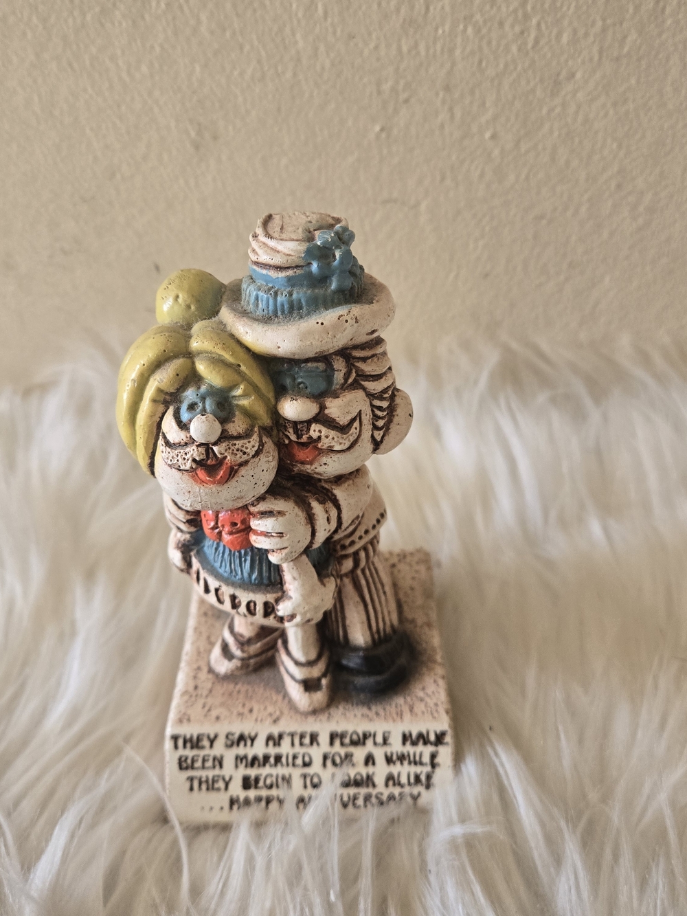 Vintage Paula 1972 Figurine Married Coupe "look Alike" Anniversary Status